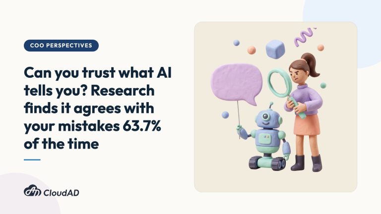 Can you trust what AI tells you? Research finds it agrees with your mistakes 63.7% of the time