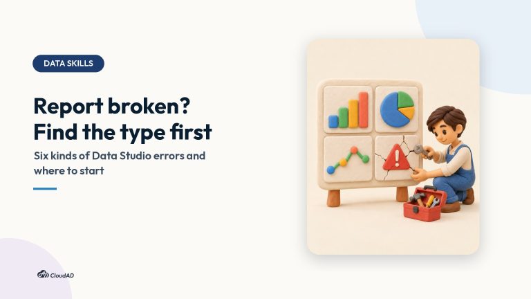 Diagnosing Data Studio report errors | Data Skills cover